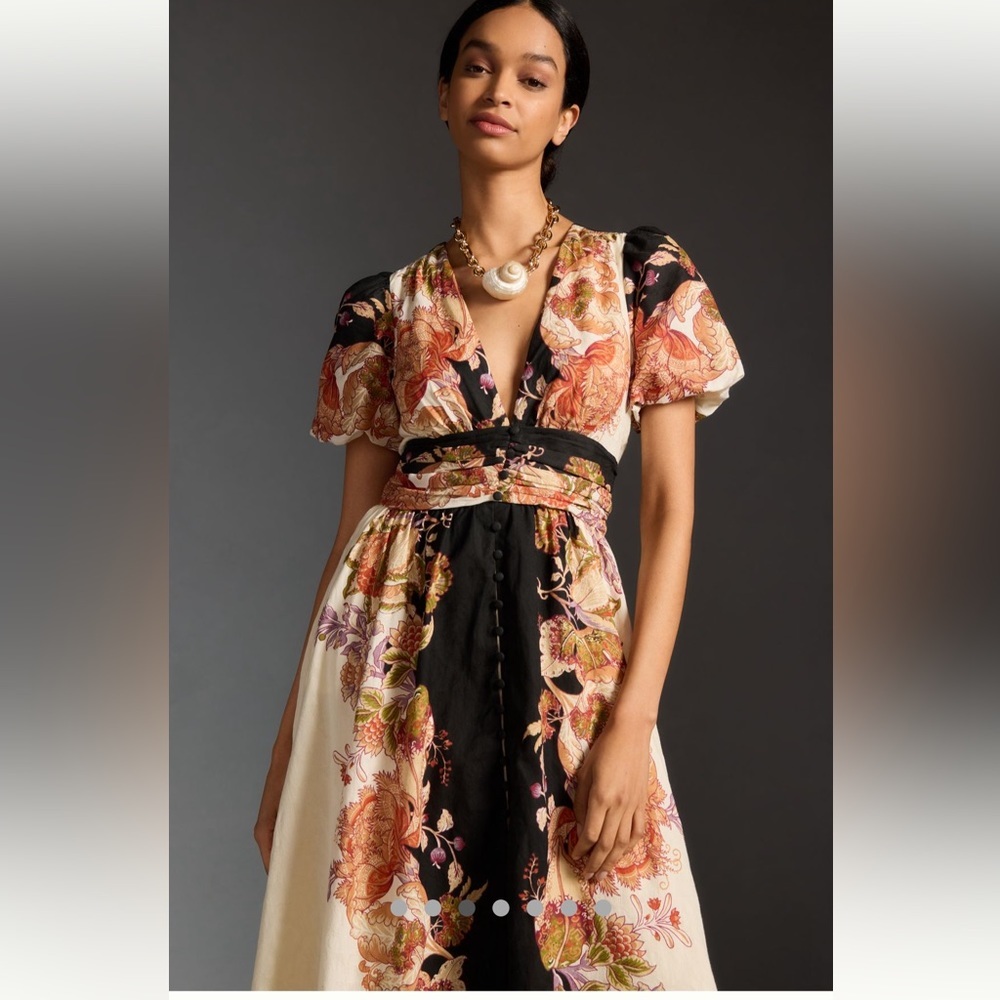 🍀SOLD🍀 Anthropologie NWT The Katerina Button-Front Dress size M. - Picture 4 of 16